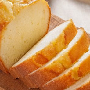 Pound Cake with Vanilla Ice Cream and Cider Sauce