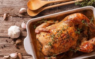 Martinelli’s Apple Rosemary Roast Chicken