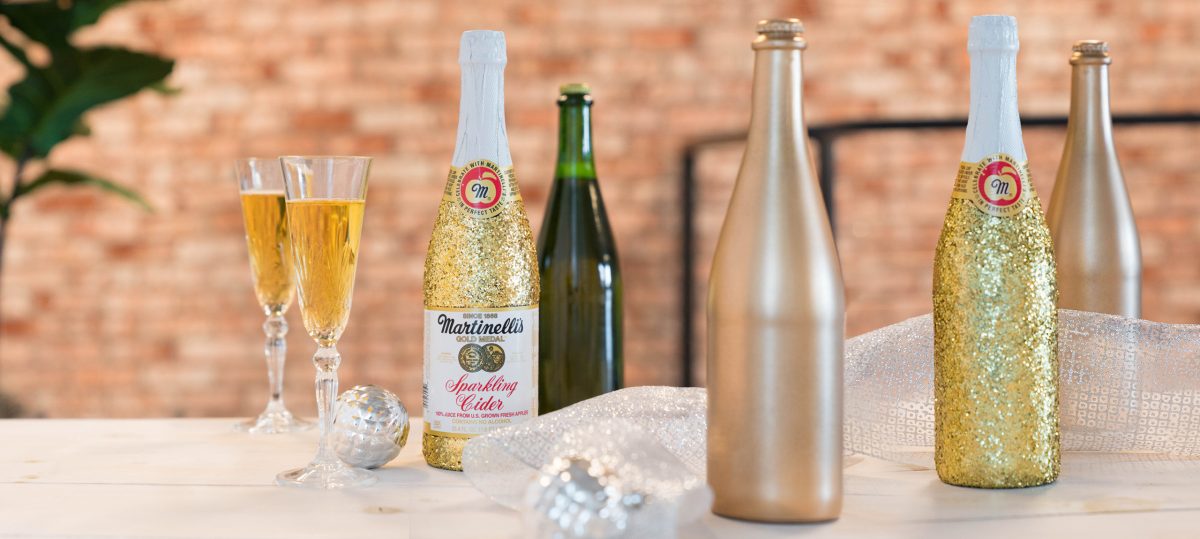 Glitter Wine Glass + Sparkling Cider Sets
