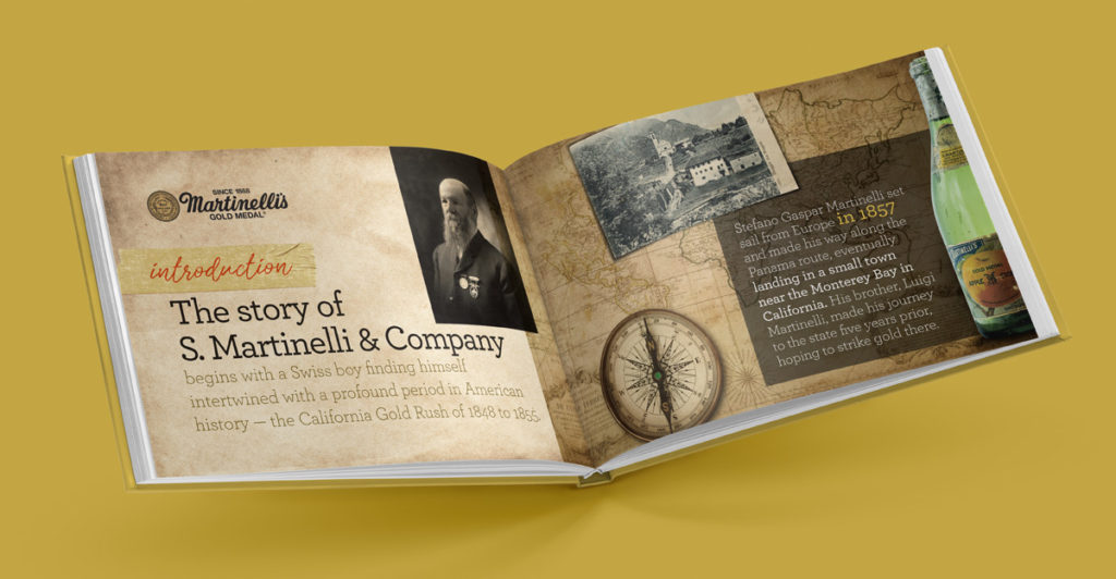 S. Martinelli & Company Celebrating 150 Years Book interior pages
