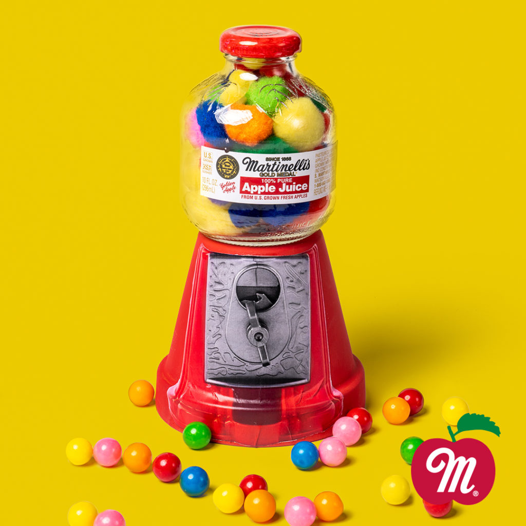 Martinelli's Apple Juice Gumball Machine Craft