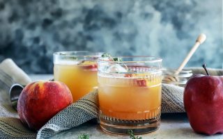 Grilled Peach Apple Smash