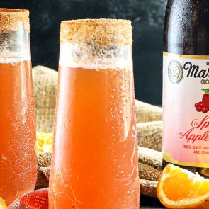 Sparkling Apple Cranberry Mimosa