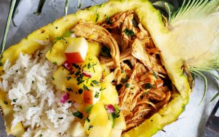 Instant Pot Hawaiian Apple Pulled Chicken