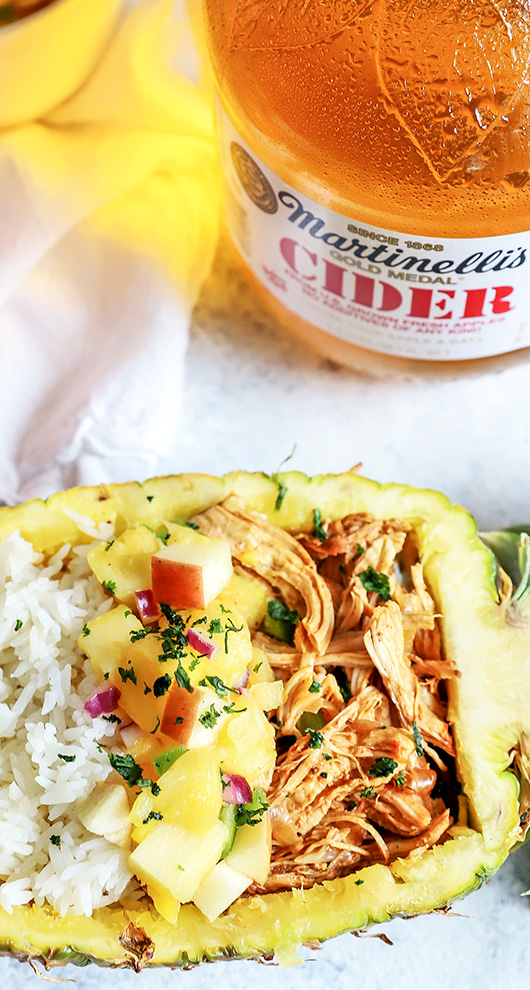 Instant Pot Hawaiian Apple Pulled Chicken