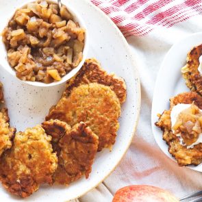 Apple Latkes with Apple Chutney