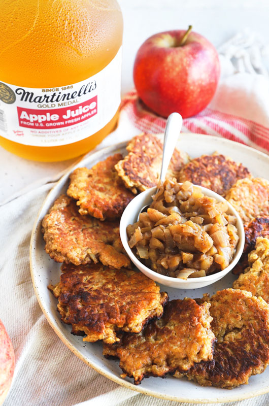 Apple Latkes with Apple Chutney