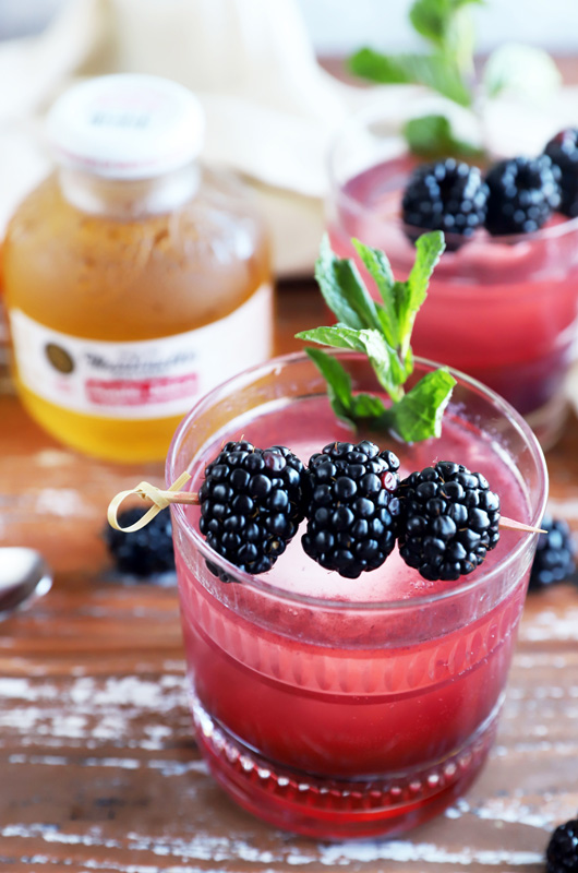 Blackberry Apple Bourbon Smash