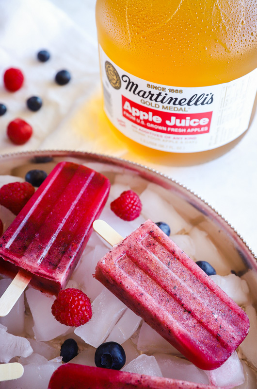 Apple Berry Popsicles