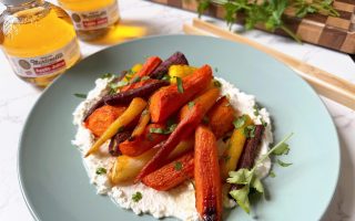 Apple Juice Roasted Carrots